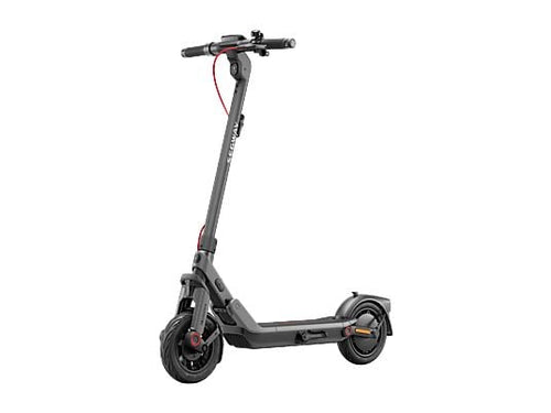 SEGWAY Ninebot E3 D E-Scooter – 10 Zoll, 25 km/h, Klappbar & Stylisch | Schwarz / Silber / Rot