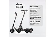 SEGWAY Ninebot E3 D E-Scooter – 10 Zoll, 25 km/h, Klappbar & Stylisch | Schwarz / Silber / Rot